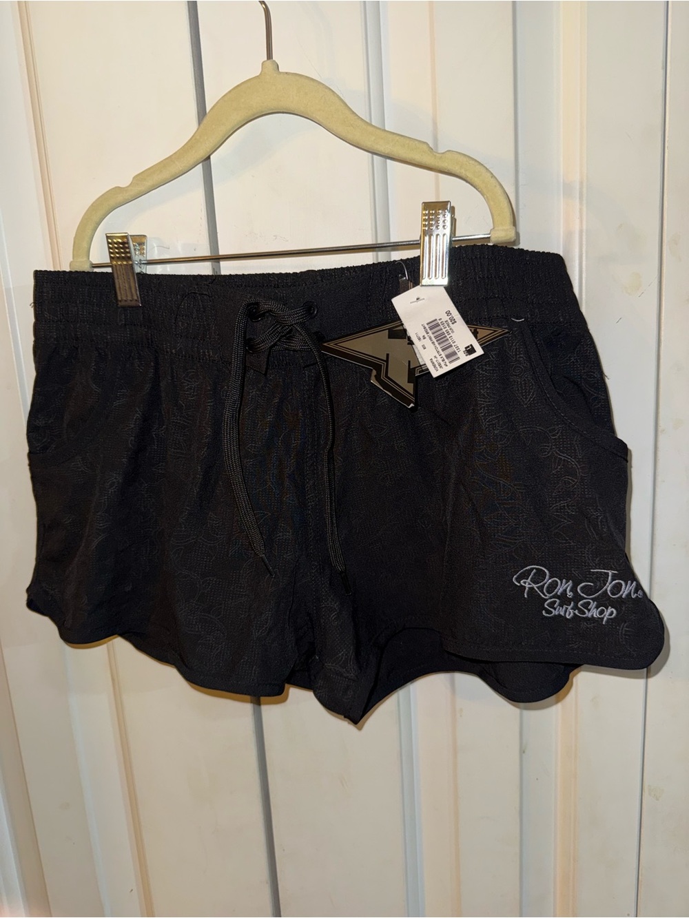 Ron Jon Black Women's Casual Drawstring Board Shorts